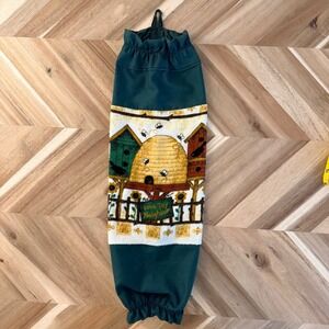 Beehive Kitchen Grocery Bag Holder Organizer Storage Green Farmhouse Cottagecore
